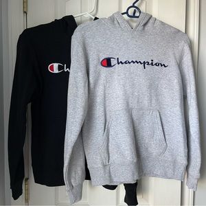Boys Champion Hooded Sweatshirt, Lot of 2, Large